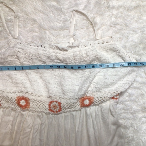 NWT TORRID 22 24 Crochet Maxi Gauze Smock Summer Peasant 3X Boho Pretty Girly - Picture 10 of 13